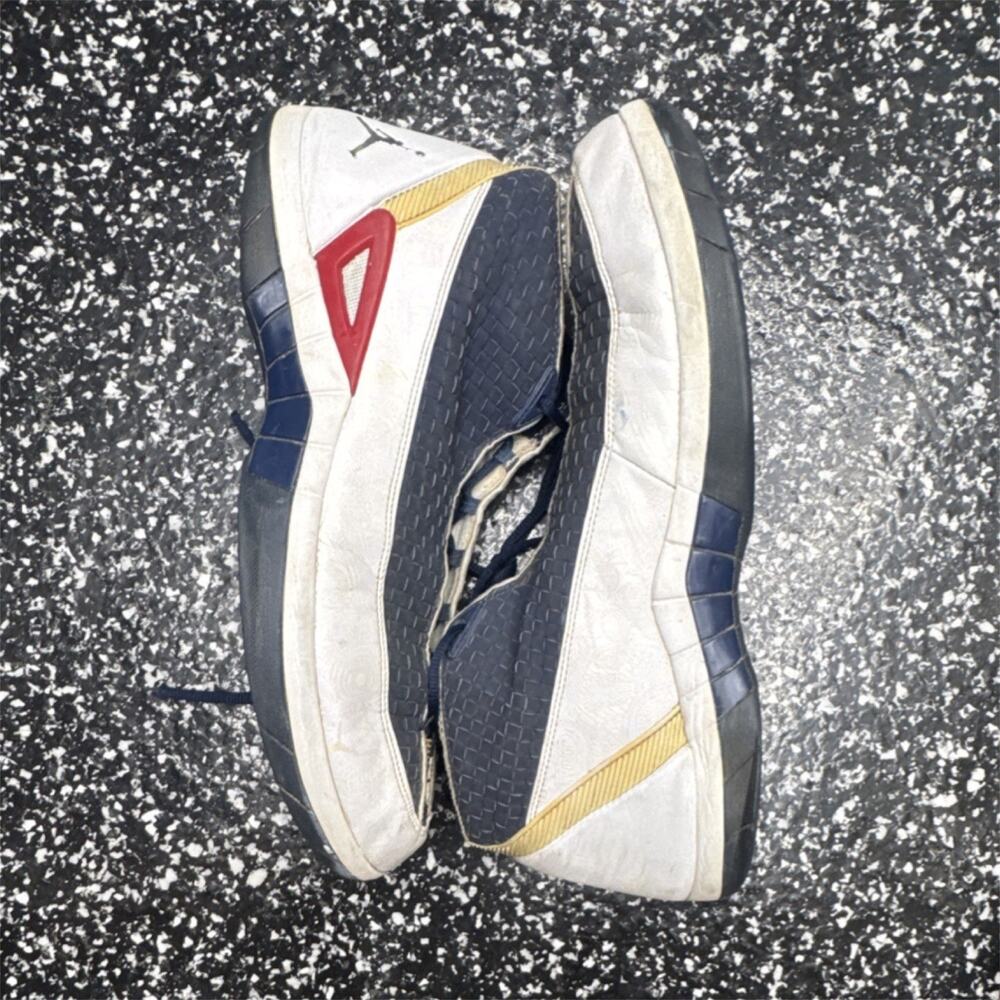 Jordan Air Jordan 15 SE Team USA 2008 Men's Sneakers White Navy Gold 317112-161